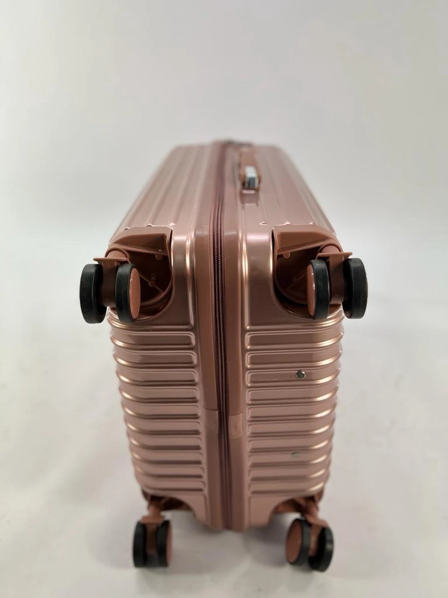 AATravel XL Reiskoffer - Trolley ABS - Met Dubbele Wielen - 73 Cm - 100 Liter - Roze 4 AATravel XL Reiskoffer - Trolley ABS - Met Dubbele Wielen - 73 Cm - 100 Liter - Roze - Afbeelding 4