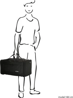 Enrico Benetti Orlando 35301 M Reistas / Sporttas 62 Liter - Zwart -Bagage En Reistassen 900x1200 54