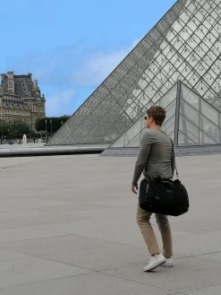 Yakfield - Reistas - Weekendtas - Kado - Dames En Heren - Canvas - Vintage Zwart Antraciet Grijs - Compact Middelgroot Model - 35 Liter Duffelbag - 5 Opbergvakken - 52x30x20 Cm -Bagage En Reistassen 900x1200 57