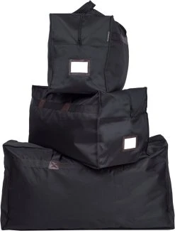 MAXXIBAGS - Set Van 3 (S/S/S) Opbergtas - Skitas - Skiën - Kledingzak - Reistas - Tassenset - Weekendtas - Voor Dekens/kussens/dekbedden - Organiser -Zwart - Afmeting: 40 X 60 X 30
