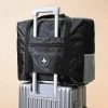 Merkloos Reistas - Handbagage Tas - Opvouwbaar - Zwart - Travelbag