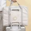 Merkloos Reistas - Handbagage Tas - Opvouwbaar - Beige - Off White - Travelbag