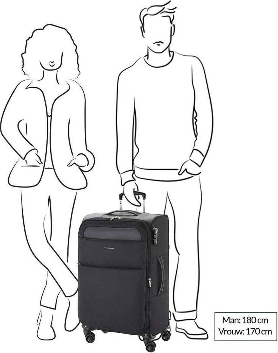 Gabol Cloud Medium Trolley 69 Turquoise 3 Gabol Cloud Medium Trolley 69 Turquoise - Afbeelding 3