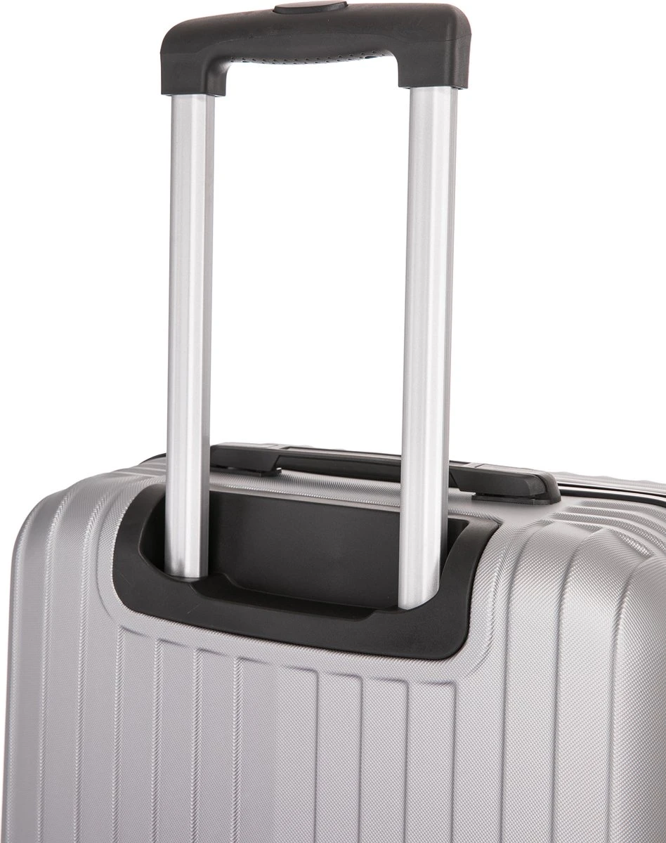 Royalty Rolls Amsterdam Handbagage Koffer 52 Cm - 25 Liter - Zilvergrijs 8 Royalty Rolls Amsterdam Handbagage Koffer 52 Cm - 25 Liter - Zilvergrijs - Afbeelding 8