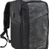 CabinMax Manhatten XL – Handbagage 20L – Rugzak Met USB Poort– Schooltas - 40x20x25 Cm – Compact Reistas – Lichtgewicht – Grijs/Zwart