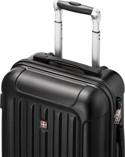 Swiss Alps - Handbagage Koffer - 55x35x22 Cm - 4 Wielen - Zwart -Bagage En Reistassen 954x1200 1