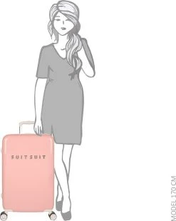 SUITSUIT - Fabulous Fifties - Papaya Peach - Reiskoffer (66 Cm) -Bagage En Reistassen 955x1200 1