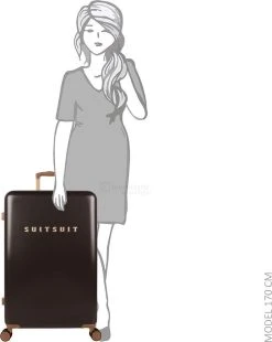 SUITSUIT - Fab Seventies Classic - Espresso Black - Reiskoffer (76 Cm) -Bagage En Reistassen 956x1200