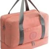 Merkloos Handbagage Reistas – Waterdicht Vak – Vak Voor Schoenen – Vak Voor Overige Spullen – Roze
