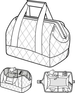 Reisenthel Allrounder M Reistas Sporttas - 18L - Rhombus Midnight Gold Blauw 20 Reisenthel Allrounder M Reistas Sporttas - 18L - Rhombus Midnight Gold Blauw -Bagage En Reistassen 960x1200 9