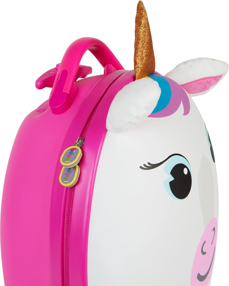 Boppi - Kindertrolley - Eenhoorn - Handbagage - Lichtgewicht - Duurzaam - 17L 4 Boppi - Kindertrolley - Eenhoorn - Handbagage - Lichtgewicht - Duurzaam - 17L - Afbeelding 4