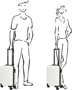 Enrico Benetti Louisville 39040 Handbagage Koffer Hardcase ABS - Wit -Bagage En Reistassen 969x1200 2