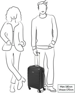 Princess Traveller Grenada - Reiskoffer - 56 Cm - Rood -Bagage En Reistassen 971x1200 6