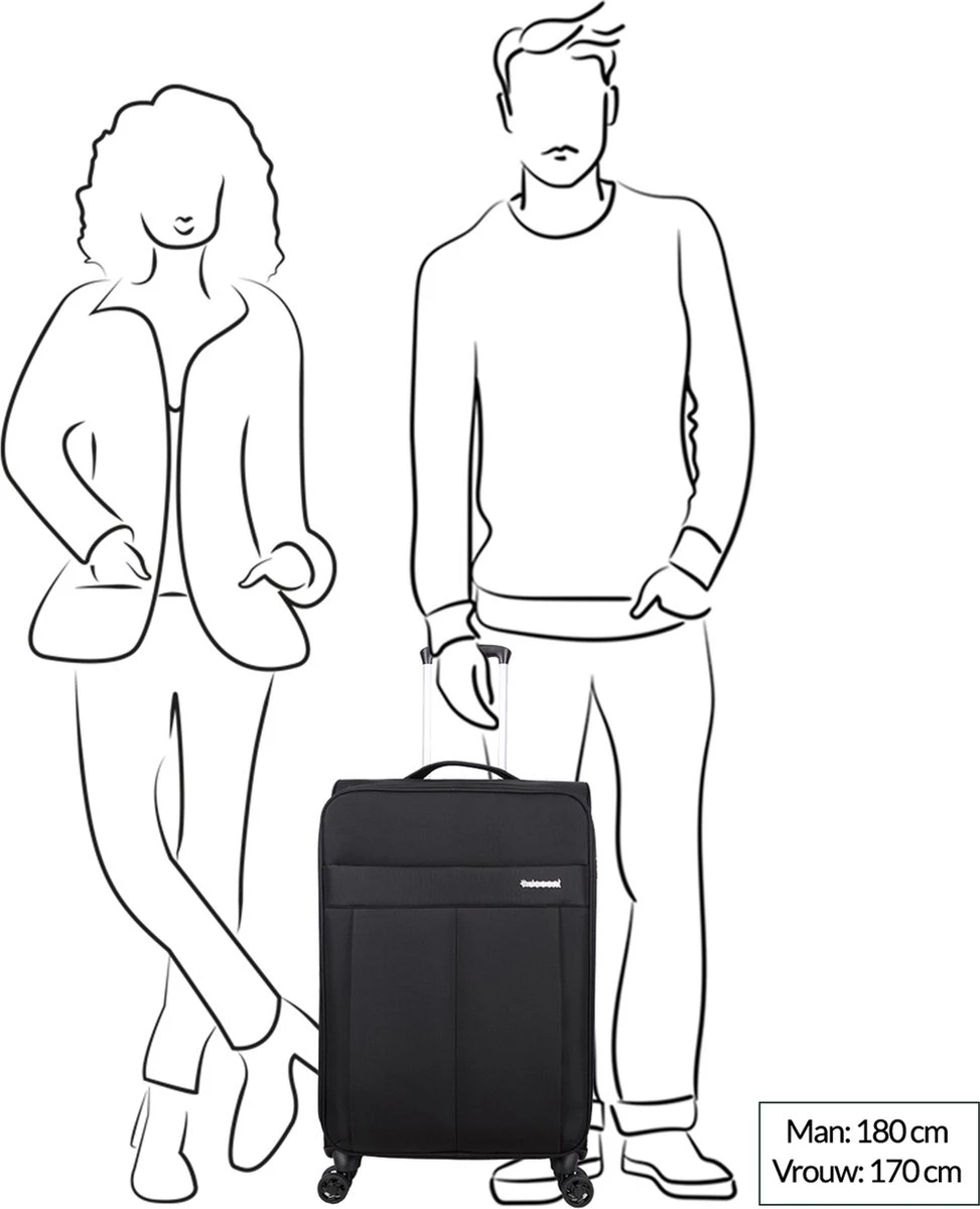 Decent D-Upright Medium Koffer - 66 Cm Expandable - TSA Slot - Donkerblauw 13 Decent D-Upright Medium Koffer - 66 Cm Expandable - TSA Slot - Donkerblauw - Afbeelding 13