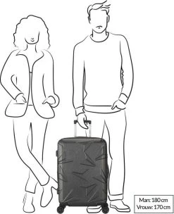 Decent Harde Koffer Q-LuxxHoogte > 67 Cm - Grijs -Bagage En Reistassen 974x1200 10