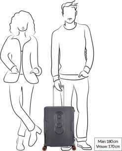 Decent Handbagage Koffer / Trolley / Reiskoffer - 55 Cm - 38 Liter - Polypropyleen - On-Tour - Roze 37 Decent Handbagage Koffer / Trolley / Reiskoffer - 55 Cm - 38 Liter - Polypropyleen - On-Tour - Roze -Bagage En Reistassen 974x1200 6