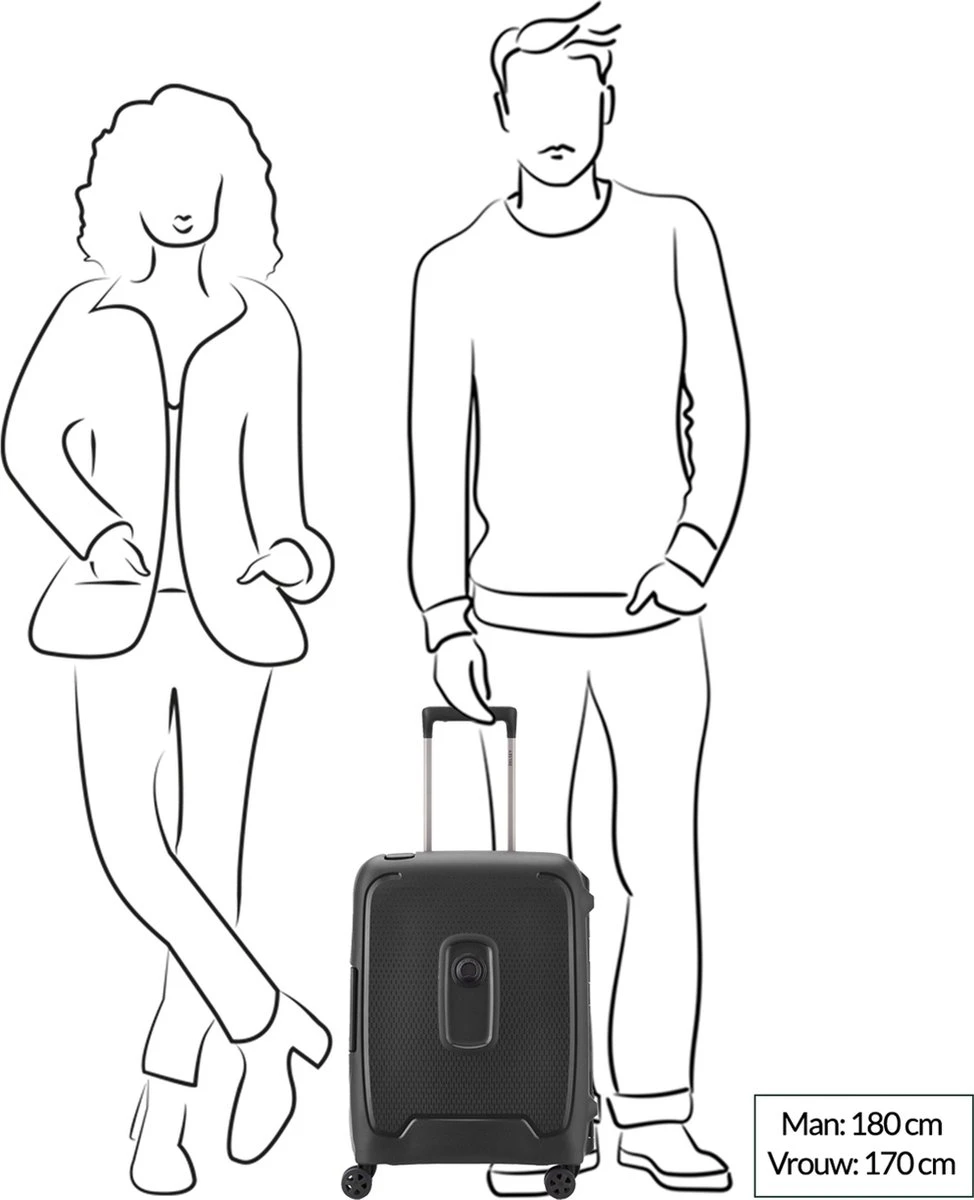 Delsey Moncey Slim Cabin Trolley Case - 55 Cm - Black 17 Delsey Moncey Slim Cabin Trolley Case - 55 Cm - Black - Afbeelding 17