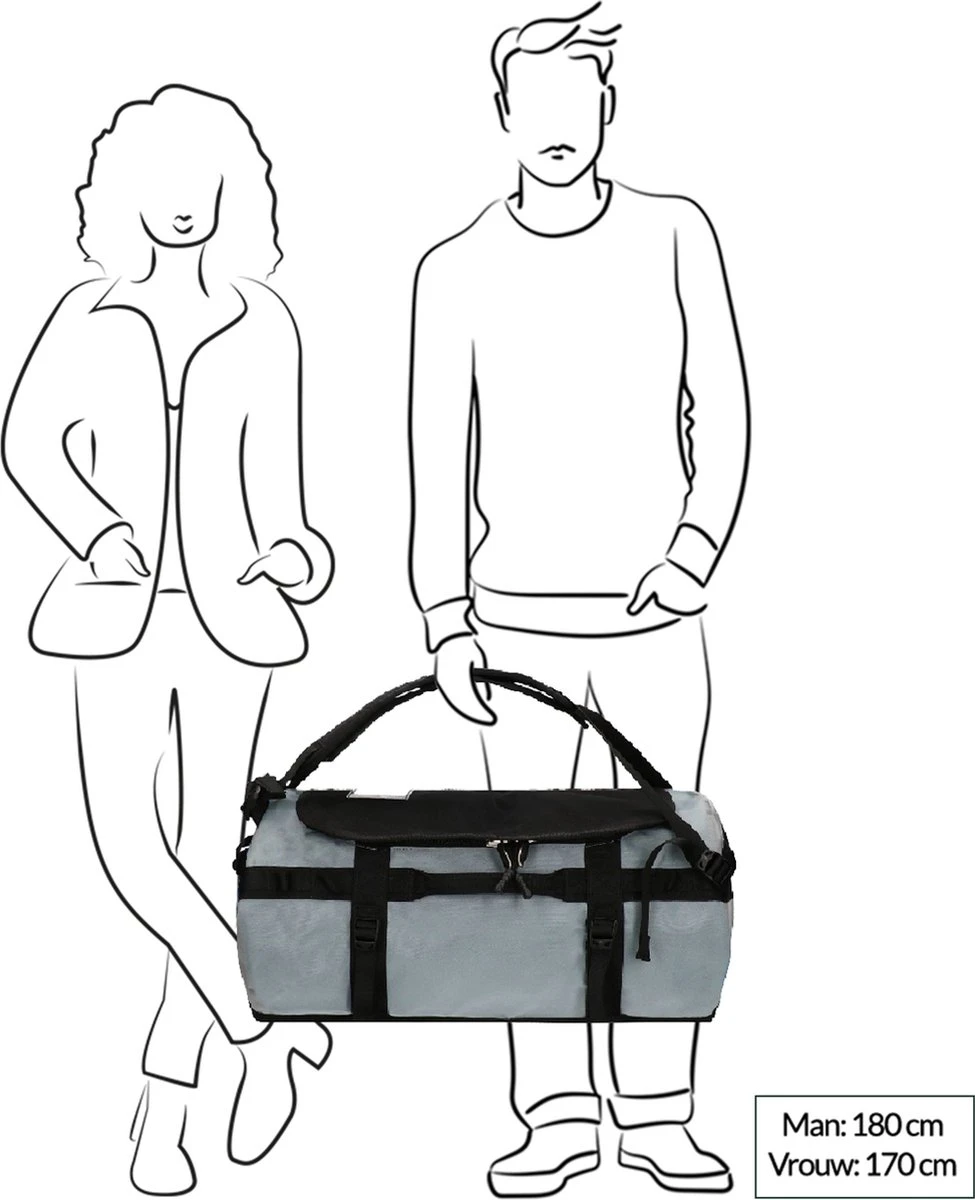 The North Face Gilman Duffel Reistas 71 Liter - Black/Mid Grey/Yellow 11 The North Face Gilman Duffel Reistas 71 Liter - Black/Mid Grey/Yellow - Afbeelding 11