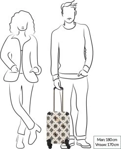 Guess House Party 18 In 4 Wheeler Dames Reiskoffer - Cream Multi Logo -Bagage En Reistassen 975x1200 4