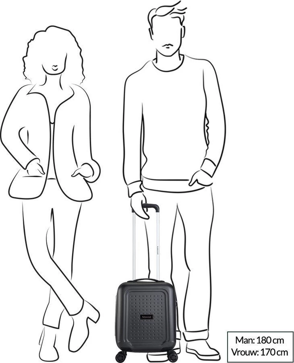 Decent Handbagage Koffer / Trolley / Reiskoffer - 42 Cm - 24 Liter - ABS - Maxi Air - Champagne 13 Decent Handbagage Koffer / Trolley / Reiskoffer - 42 Cm - 24 Liter - ABS - Maxi Air - Champagne - Afbeelding 13