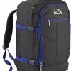 CabinMax Metz Reistas– Handbagage 44L- Rugzak – Schooltas - Backpack 55x40x20cm – Lichtgewicht - Zwart/Donkerblauw (MZ BK) (MZ BK/NY)