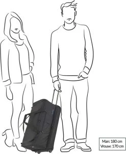 Travelite Basics Wheeled Duffle 55cm Expandable Navy/Orange -Bagage En Reistassen 986x1200 3