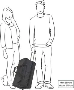 Travelite Basics Wheeled Duffle 55cm Expandable Grey/Green -Bagage En Reistassen 988x1200 2