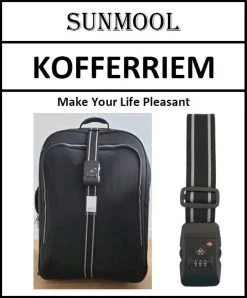 Kofferriem Met TSA Cijfer Slot - Bagage Riem - Luggage Strap - 200 Cm - Zwart - 1 Stuk -Bagage En Reistassen 995x1200 1
