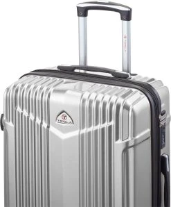 Tesla PC - Reiskoffer - 65 Cm - 4 Wielen - Zilver -Bagage En Reistassen 996x1200 1