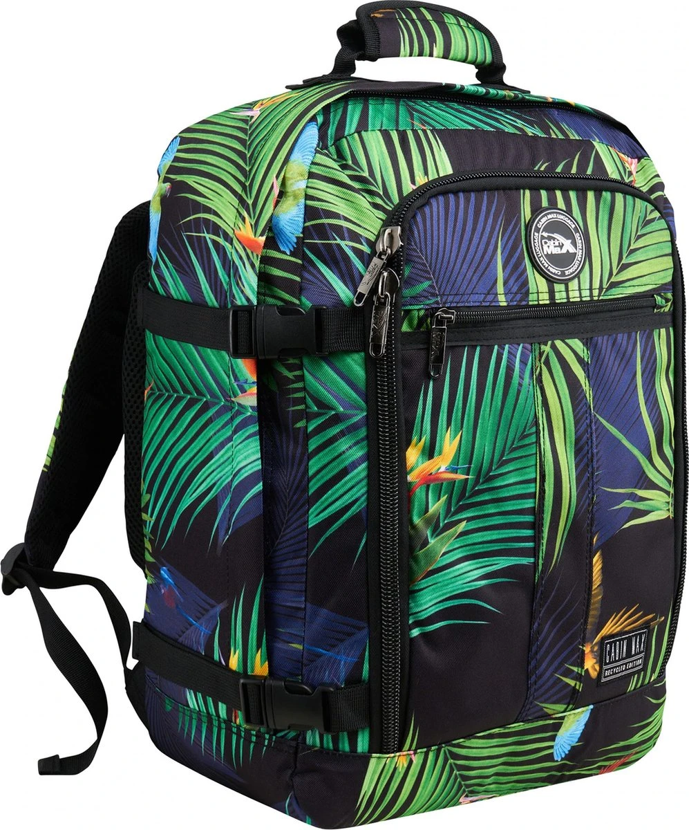 CabinMax Metz Reistas– Handbagage 30L - Rugzak – Backpack - 45x35x20cm – Lichtgewicht - Paradise 1 CabinMax Metz Reistas– Handbagage 30L - Rugzak – Backpack - 45x35x20cm – Lichtgewicht - Paradise