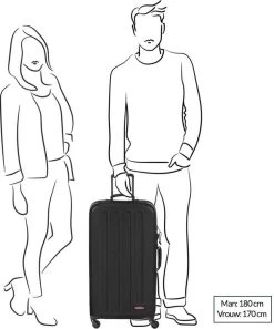 Eastpak TRANZSHELL L Reiskoffer (77 X 43 X 26.5 Cm) - Black -Bagage En Reistassen 998x1200