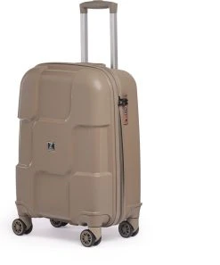 ©TROLLEYZ - Venice No.10 - Trolley - 55cm Met TSA Slot - Dubbele Wielen - 360° Spinners - 100% Polypropyleen - Handbagage Koffer In Pearl Sand -Bagage En Reistassen 999x1200